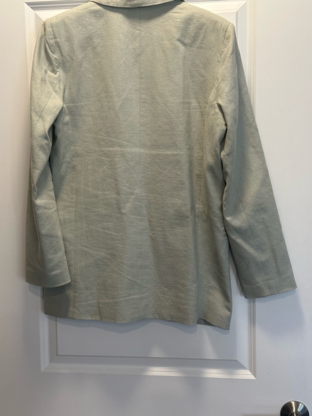 Abercrombie & Fitch Sage Green Linen Blend Blazer. Size M - Picture 4 of 7